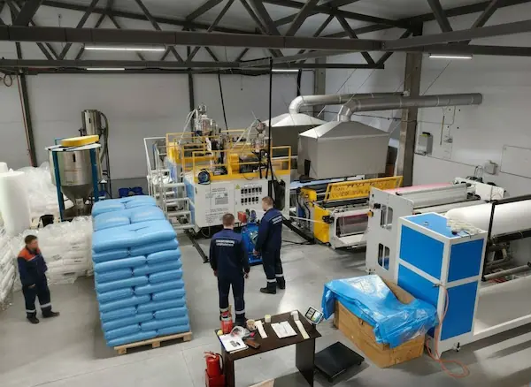 Производительность линии 70.000 квадратных метров