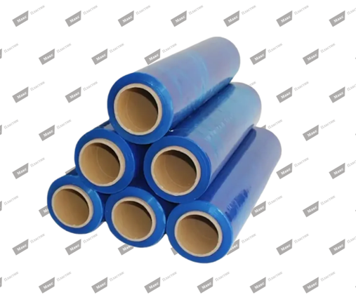 Паллетная стрейч-плёнка 500 мм • 2 кг 20 мкр (цветной) • синий — 1