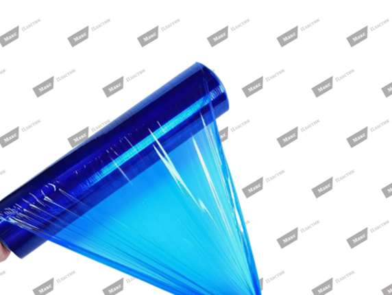 Паллетная стрейч-плёнка 500 мм • 2 кг 20 мкр (цветной) • синий — 2